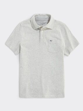 Boy’s Heather Gray Vineyard Vines Surf  Polo, Size M (12-14)